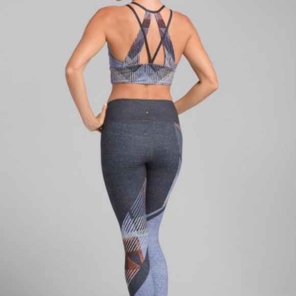 Prana Pillar Printed Legging -blue sangria - medium - Picture 2 of 7